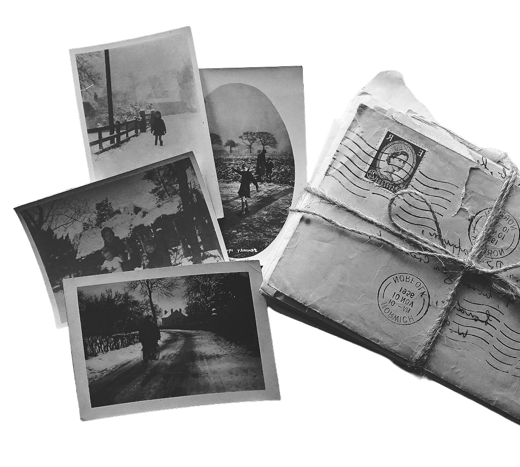 Collection de photos d'archives familiales anciennes